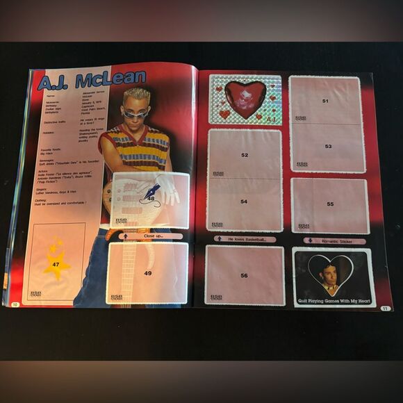 1997 Backstreet Boys Pop Music Vintage Sticker Card Book - NOW $10 - Picture 5 of 7